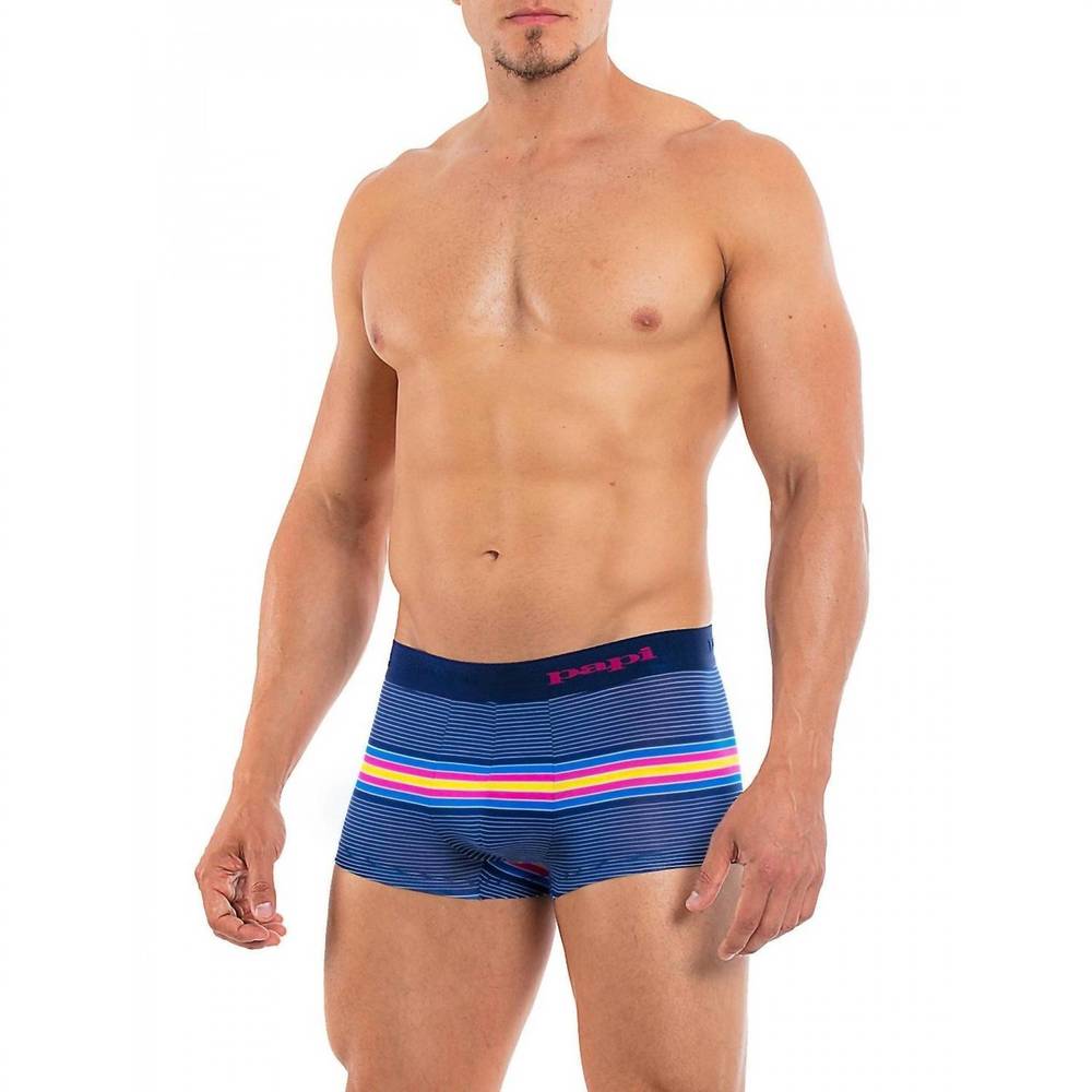 NEW PAPI beachside stripes brazilian trunk in very berry
